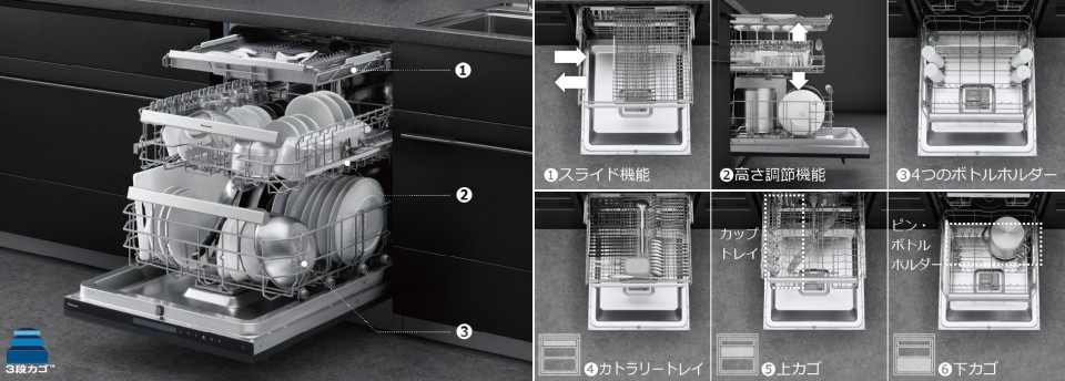 ビルトイン食器洗い乾燥機 フロントオープンタイプ